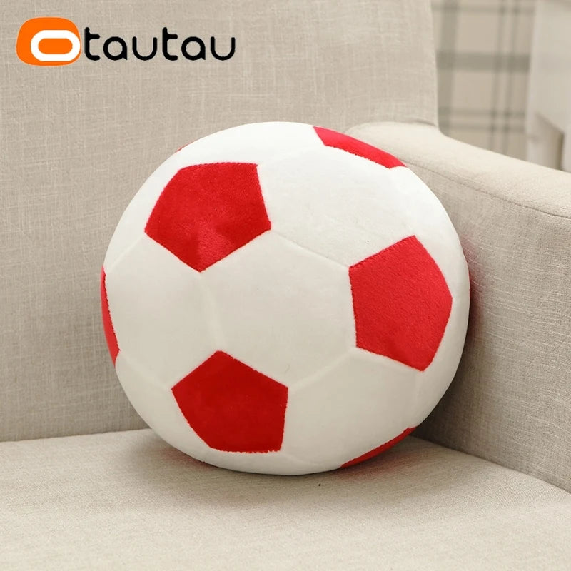 Coussin de football en peluche