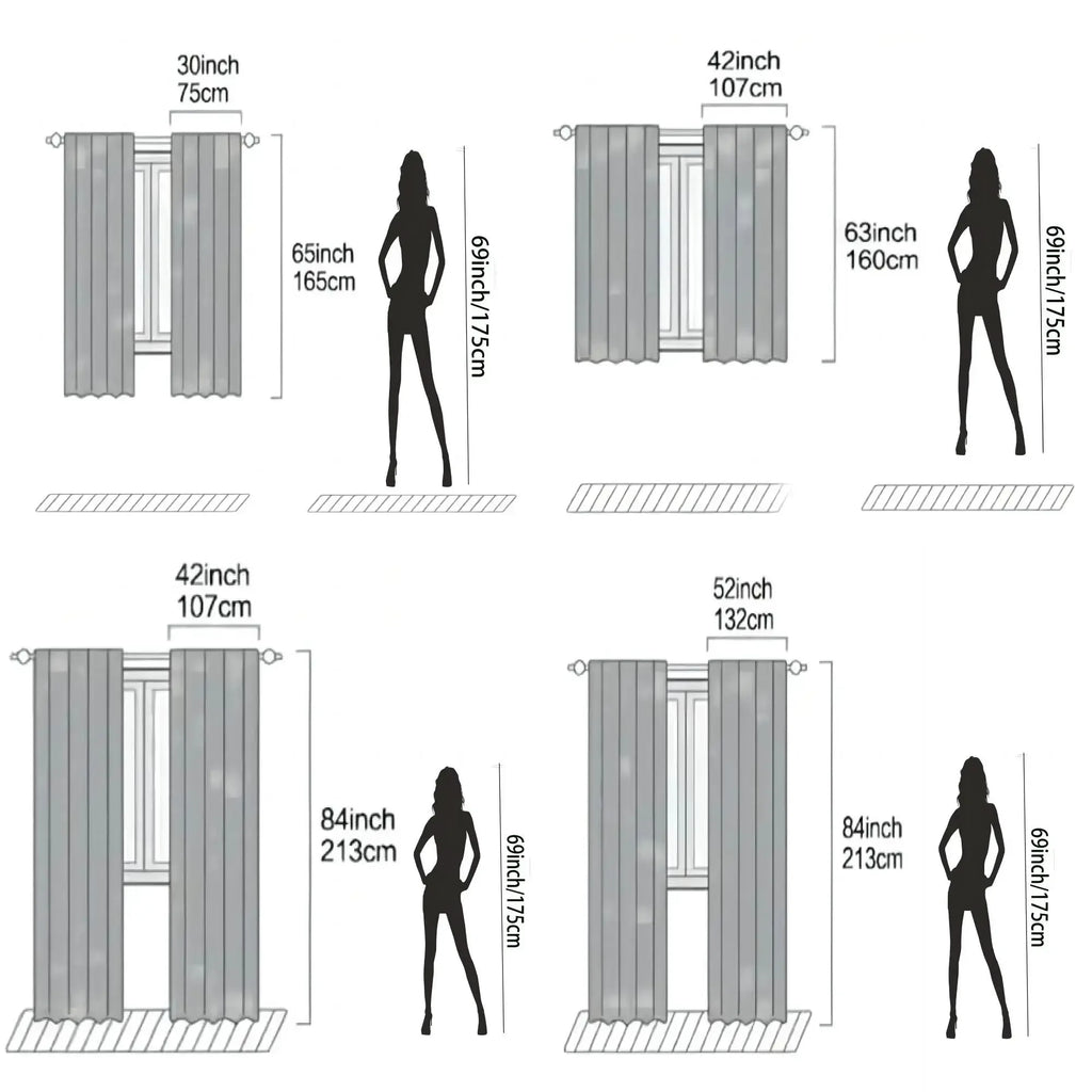 BlueGoal Window Curtains