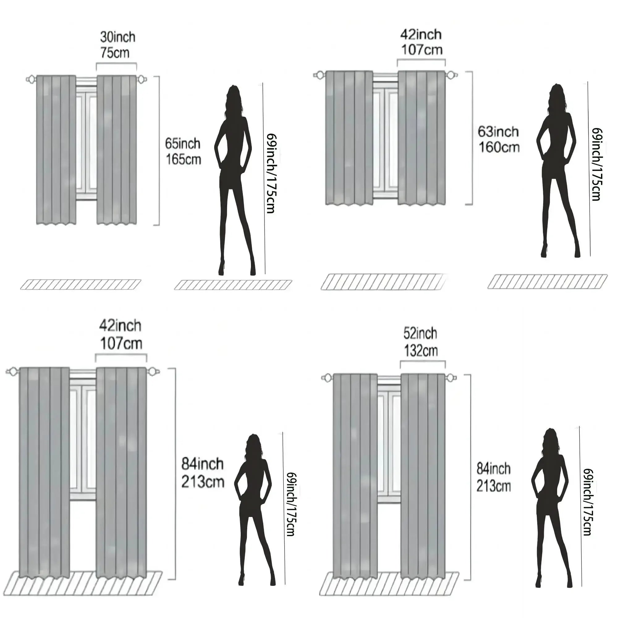 BlueGoal Window Curtains