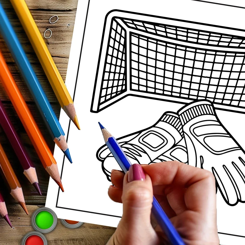 Livre de Coloriage de Football Art Escape
