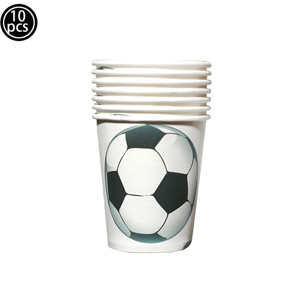 10 Fussballbecher