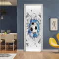 Grand autocollant de porte Goal Gate