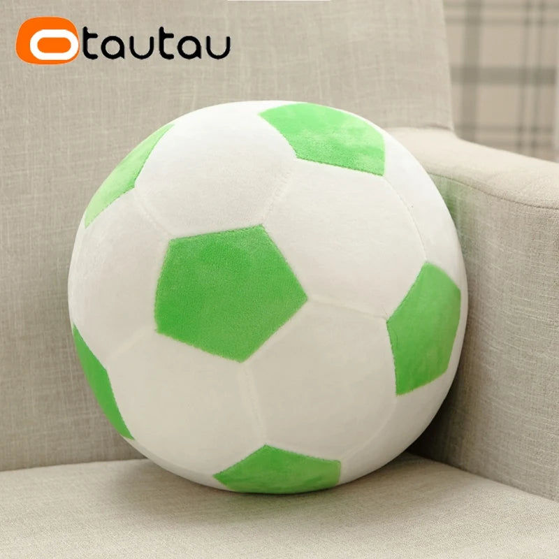 Coussin ballon de football en peluche